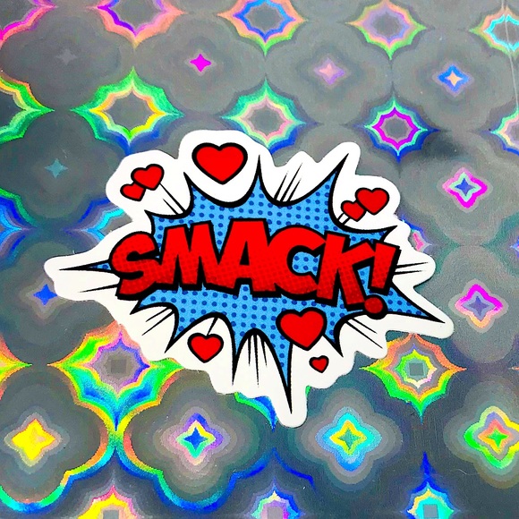 SMACK Action Bubble Comic Book Vibes Contrast Sticker - Picture 1 of 6